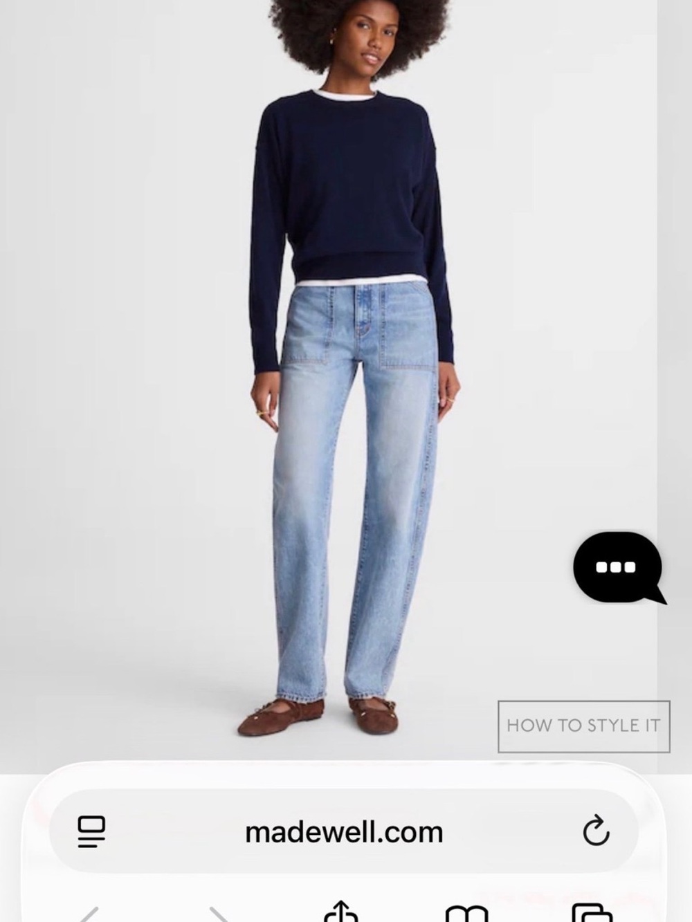 Madewell Balloon Utility Jeans